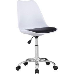 Beat Vintage 19 Silla Oficina Giratoria Blanca