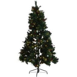Fijalo Arbol navidad led pvc verde 120x120x195cm
