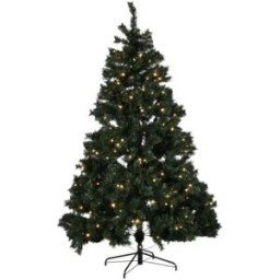 Fijalo Arbol navidad led pvc verde 132x132x210cm