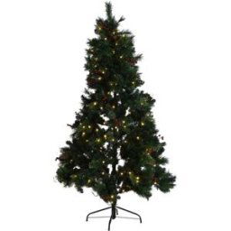 Fijalo Arbol navidad led pvc verde 135x135x225cm