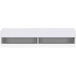 Urban Meuble Mueble TV LED en blanco con iluminación LED con almacenaje