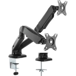 VALUE 17991163 - Soporte para monitor, 2 pantallas, 450 mm, montaje en mesa