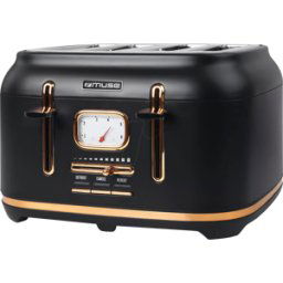 MUSE MS-131 BC - MUSE inoxidable tostador negro MS-131 BC