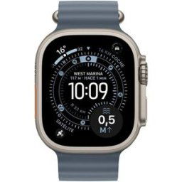 Apple Watch Ultra 3 2025 GPS + cellular 49mm titanio natural ocean band azul
