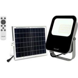 GARZA Proyector LED Exterior Solar Programable 120W 6500K. Negro