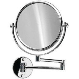 Windisch Espejo de pared articulado con aumento x3 redondo . Cromo
