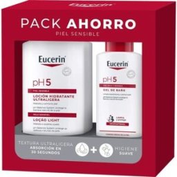 Eucerin Pack Ph5 Loción Ultaligera 1L + Gel Baño 200ml