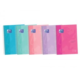 Cuaderno espiral oxford ebook 5 tapa extradura din a4+ 120 h horizontal colores surtidos touch