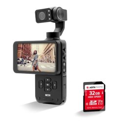 Cámara Digital Compacta Agfaphoto Realimove MC3X 12MP 4K Ultra HD Estabilización 3 Ejes Micrófono Integrado