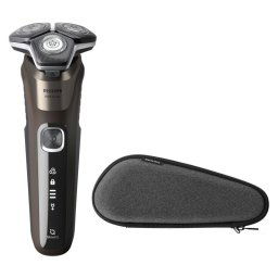 Afeitadora Philips SHAVER Series 5000 S5886/30 Rotativa Negra Marrón LED Inalámbrica