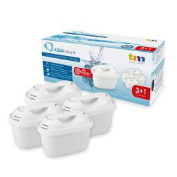 TM Electron TMFIL004+ Pack de 4 Filtros de Agua para Jarras Brita Maxtra/Maxtra+