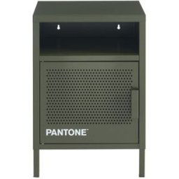 Pantone Mesilla de noche metal verde oliva oscuro 40cm