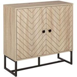 Homcom Aparador de Cocina 80x29.5x80 cm Madera Natural