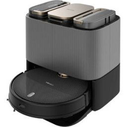 Cecotec Robot aspirador y friegasuelos Conga 13090 Spin Revolution Home & Wash con tecnología láser. Negro