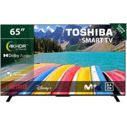Toshiba TV LED 164 cm (65') 65UV2363DG, 4K UHD, HDR10 y Micro Dimming, Smart TV, Sonido Dolby Audio. Negro