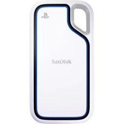 SanDisk Disco duro portátil Extreme 1 TB SSD, PlayStation 5, USB 3.2 Gen 2, IP65. Blanco