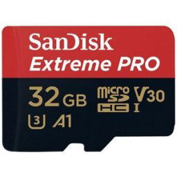 SanDisk Tarjeta de memoria Extreme Pro microSDHC 32GB + Adaptador SD. Negro