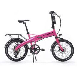 Littium Bicicleta eléctrica plegable Ibiza Rainbow Pink Panther . Rosa única