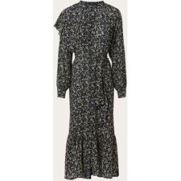 Masscob Vestido Clara midi de seda. Multicolor M