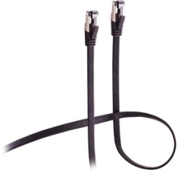 FLEXLINE FLX FL31-43075 - Cable de interconexiones Cat.8.1 U/FTP,PIMF, plano, 10 m, negro