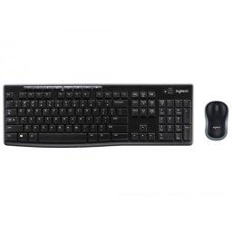 Set teclado + raton logitech mk270 inalambrico negro