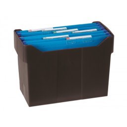 Soporte para carpetas colgantes archivo 2000 archivox poliestireno negro capacidad 20 carpetas din a4