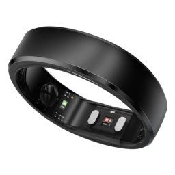 RingConn Gen 2 Anillo Inteligente Negro, Resistente Agua, Bluetooth, 12 mAh, Monitor Salud