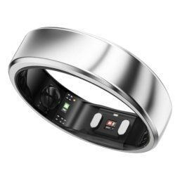 RingConn Gen 2 Anillo Inteligente Plata, Rastreador Actividad, HR, Oxígeno, IP68, 12 Días Batería