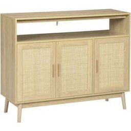 Homcom Aparador de Cocina 120x40x97 cm Madera Natural