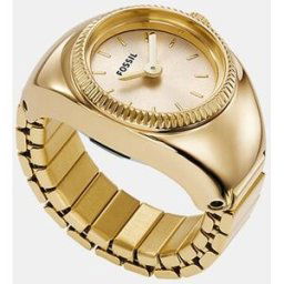 Fossil Reloj de mujer Ring Watch ES5246 de acero inoxidable dorado. Dorado