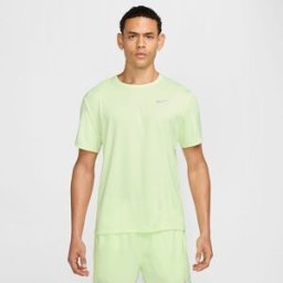 Nike Camiseta de hombre Miler . Amarillo Flúor M