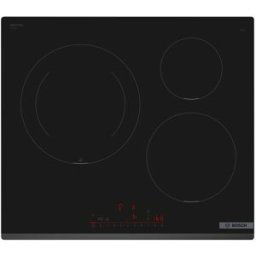 Bosch Placa de inducción con 3 zonas de cocción, sin perfiles - PIJ631HC1E. Negro