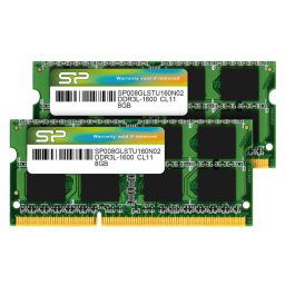 Memoria Ram Silicon Power 8gbx2 Ddr3l 1600mhz Sodimm Sp016glstu160n22
