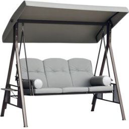 Outsunny Columpio de Jardín 206x116x183 cm Gris