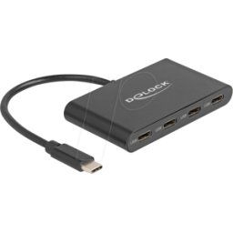 DELOCK 64129 - Hub USB 3.1 de 4 puertos, USB-C a 4 USB-C