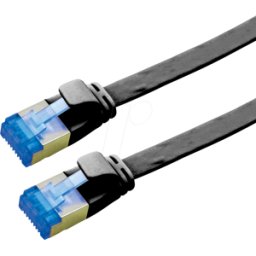VALUE 21990832 - Cable plano Cat.6a FTP negro 2m