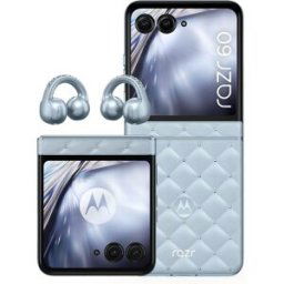 Motorola razr 60 8GB + 256GB móvil libre + moto buds loop Swarovski 'The Brilliant Collection'. Gris azulado 256 GB + 8 GB RAM