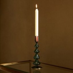 El Corte Inglés Candelabro de cristal Árbol Navidad. Verde