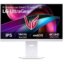 LG Monitor PC Gaming 80cm (32') UltraGear 32G810SA-W, 144Hz, UHD 4K. Blanco