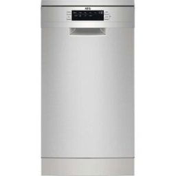 AEG Lavavajillas 10 servicios, Bandeja Cubiertos, 45 cm - FFB73527ZM (Reacondicionado Grado C). Inox