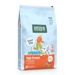 Green Petfood InsectDog Alto High Protein con insectos y salmón - 7,5 kg