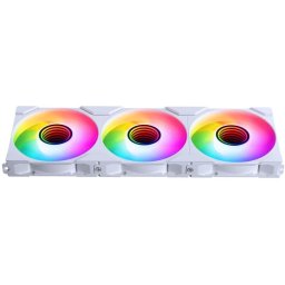 Phanteks M25-120 Gen2 3xkit Ventiladores Argb 120mm Infinity Mirror Flujo De Aire Invertido Blancos