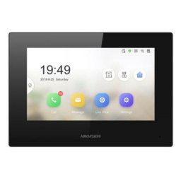 Monitor Videoportero Hikvision DS-KH6320-LE1(B) 7" Pantalla Táctil PoE IP TFT Negro