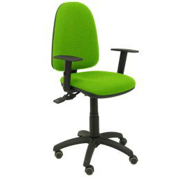 Piqueras y Crespo Ayna S Bali Silla Oficina Brazos Ajustables Ruedas de Parqué Verde