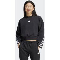 Adidas Sudadera de mujer Future Icons 3 Bandas . Negro M