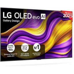 LG TV OLED evo AI G5 164cm (65') OLED65G55LW, Smart TV 4K, soporte pared incluido (Reacondicionado Grado A). Negro