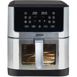 Jocca Freidora de aire sin aceite 2298 Digital con capacidad para 8 litros. Negro