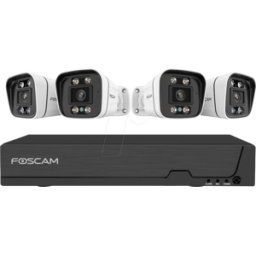 FOSCAM FN9108B4W - Grabador de vídeo en red, set incl. 4 cámaras