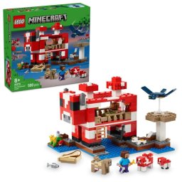 Lego Minecraft La Casa-Champiñaca, Construcción de Isla y Figuras de Videojuego para Niños 8+ Años
