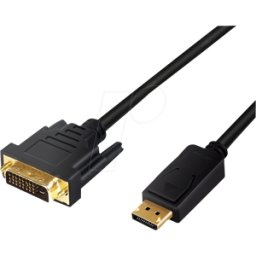 LOGILINK CV0133 - Conector DisplayPort 1.2 a conector DVI 24+1, 1080p, 5 m